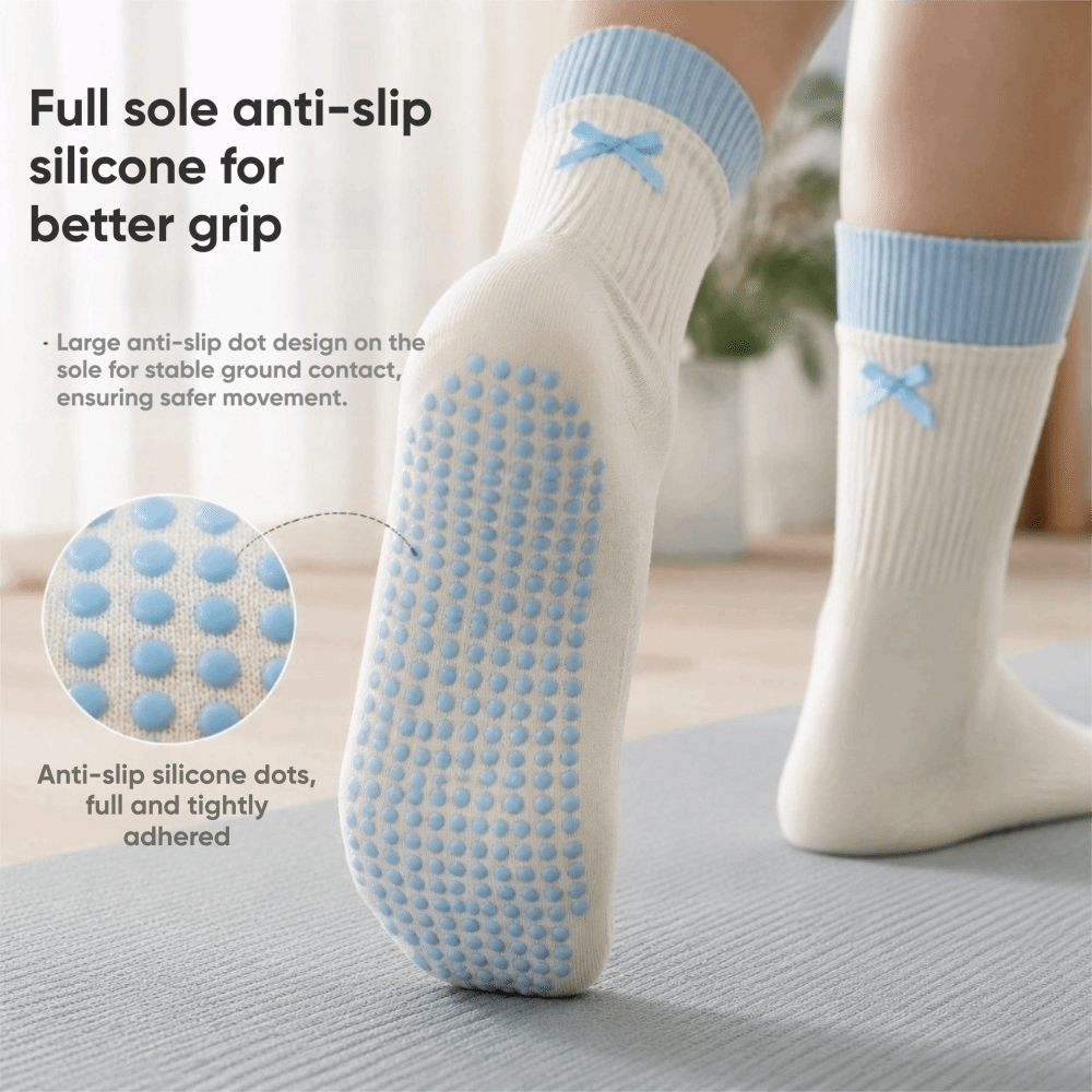 Pilates Yoga Barre - New Cotton Yoga Socks Non Slip