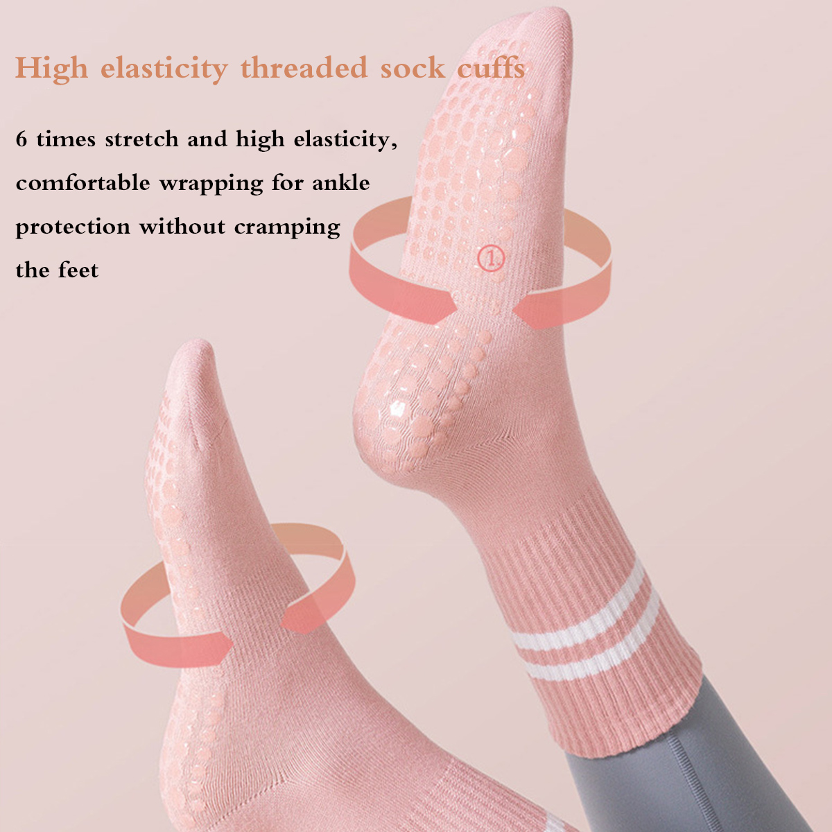 Pilates Socks with Grips for W - đánh giá và giá Pilates Yoga Barre