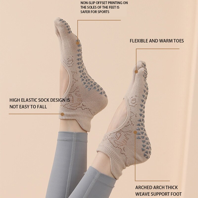 Áo Tập Yoga Mũi Tất Ấm Chất Lư - đánh giá và giá Pilates Yoga Grip Socks