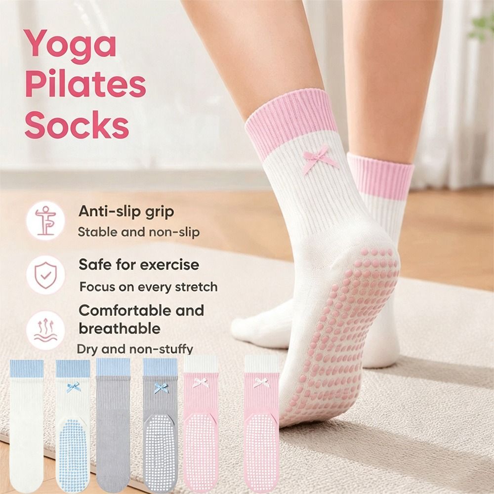 New Cotton Yoga Socks Non Slip - đánh giá và giá Pilates Yoga Barre