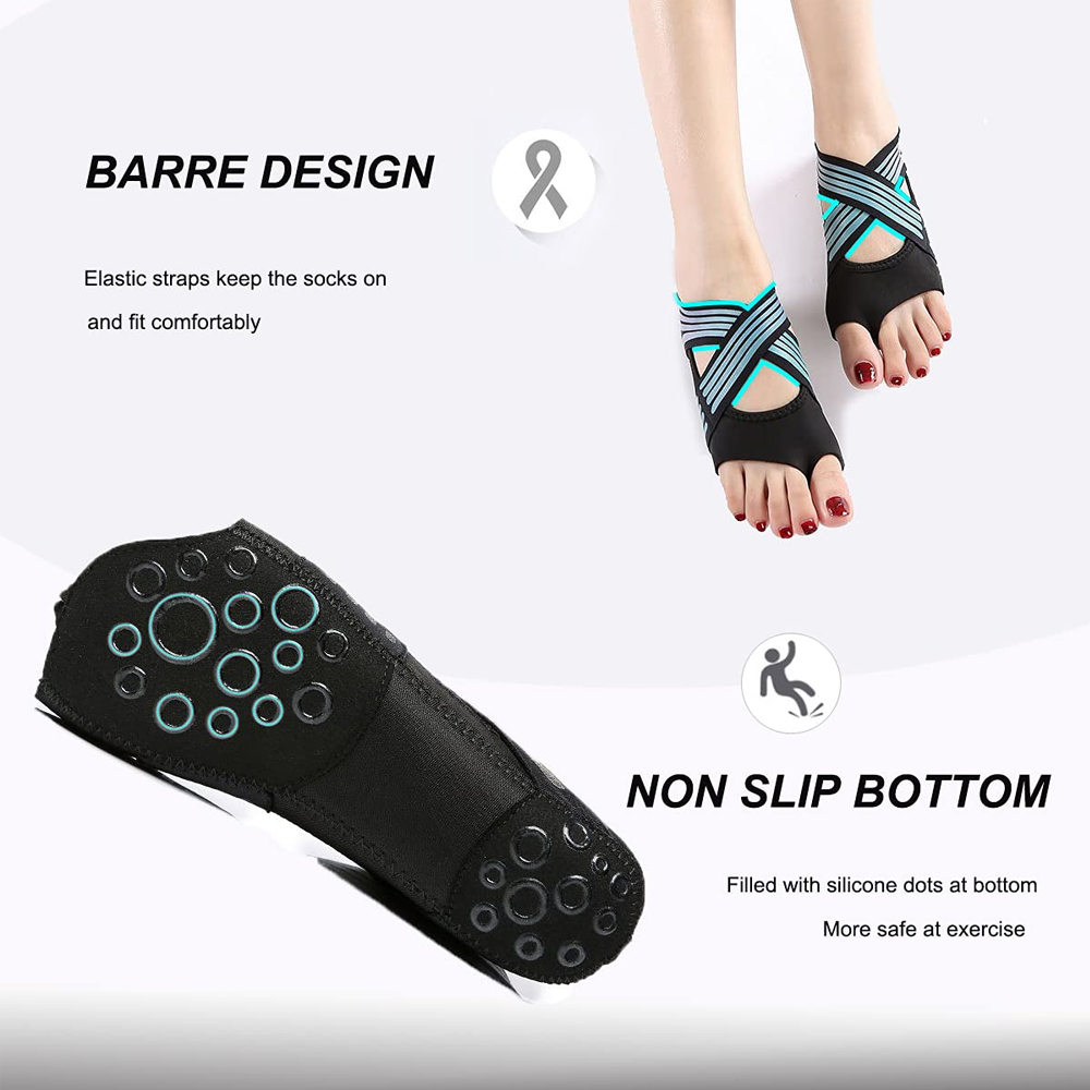1Pair Women Non-Slip Toeless G - đánh giá và giá Pilates Yoga Grip Socks