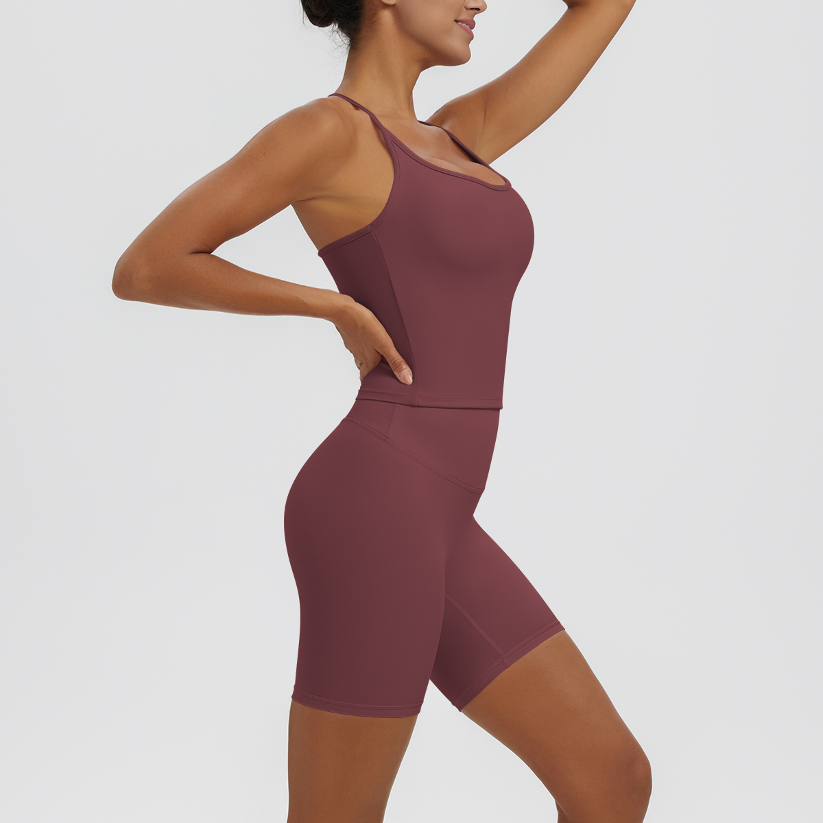 Rooftrellen 2PCS Sexy Solid Co - đánh giá và giá Pilates Yoga Jacket
