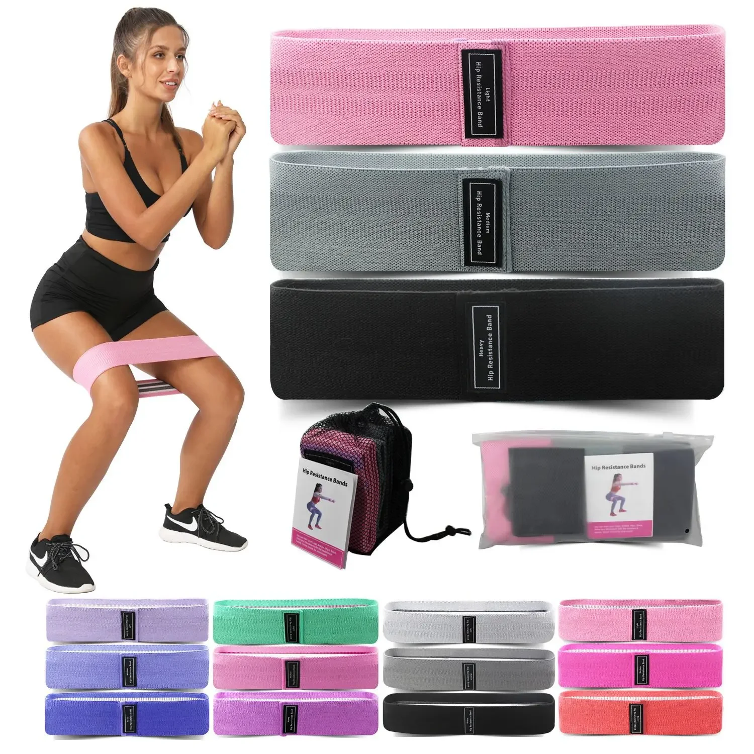 1/2/3PCS Elastic Bands Fitness - đánh giá và giá Pilates Yoga Circle