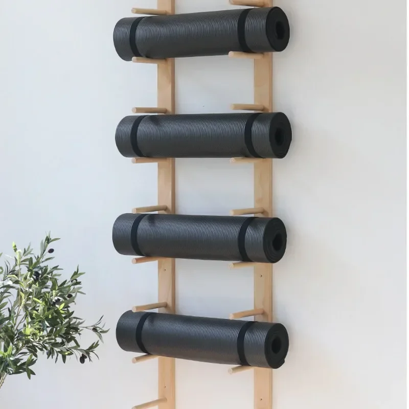 Solid Wood Yoga Mat Storage Or - đánh giá và giá Pilates Yoga Room