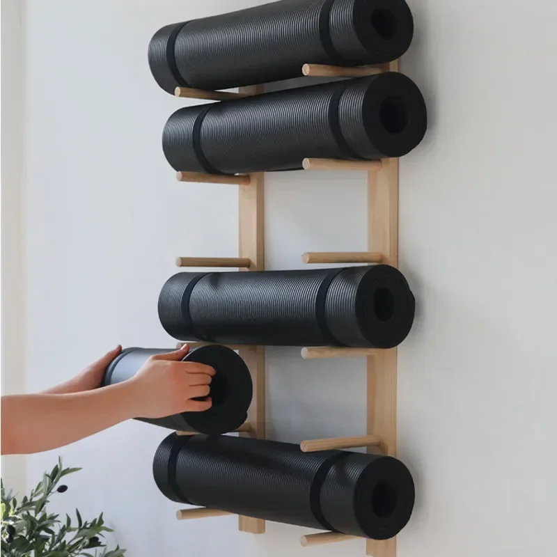 Solid Wood Yoga Mat Storage Or - đánh giá và giá Pilates Yoga Room