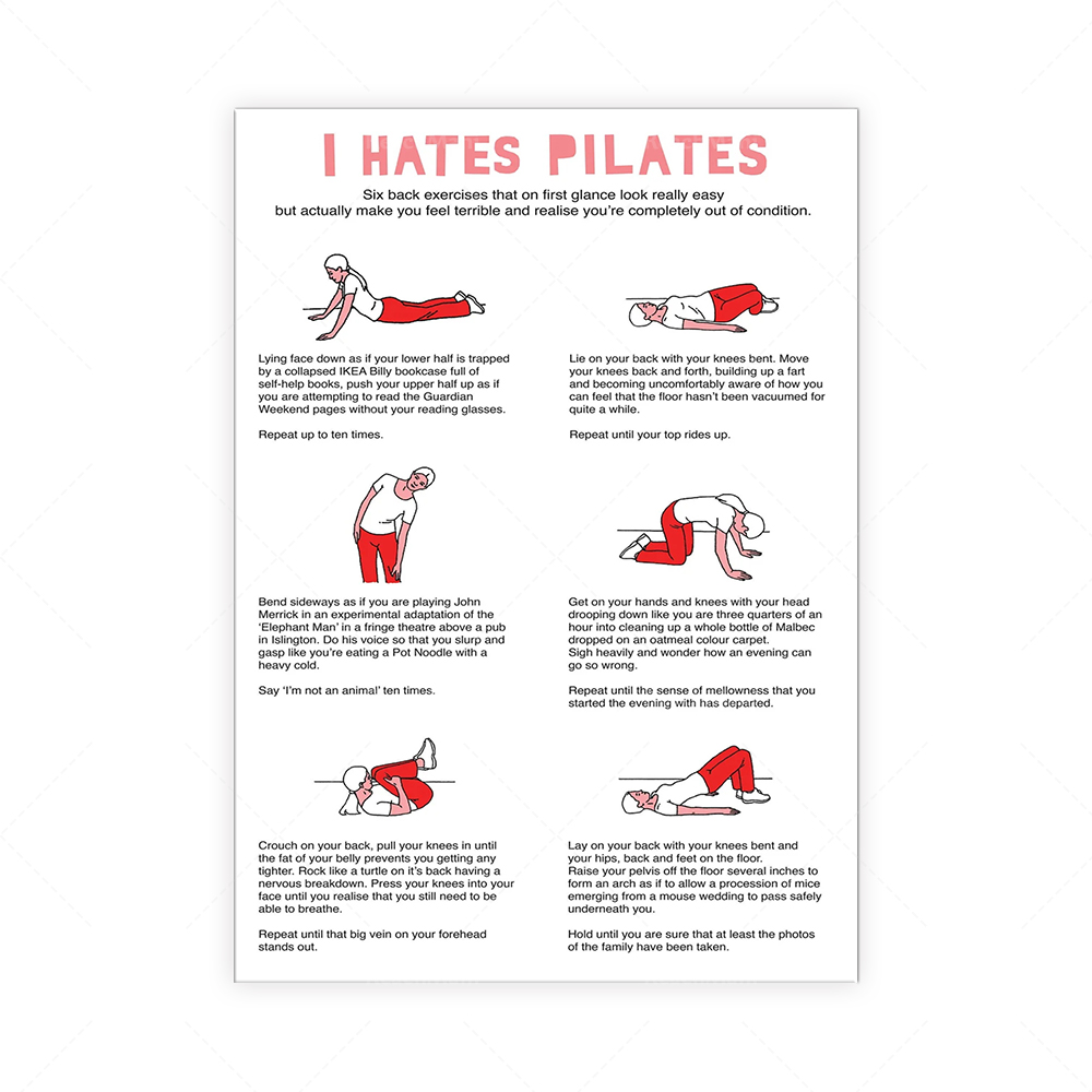 Je déteste PILATES Serviette à - đánh giá và giá Pilates Yoga Room