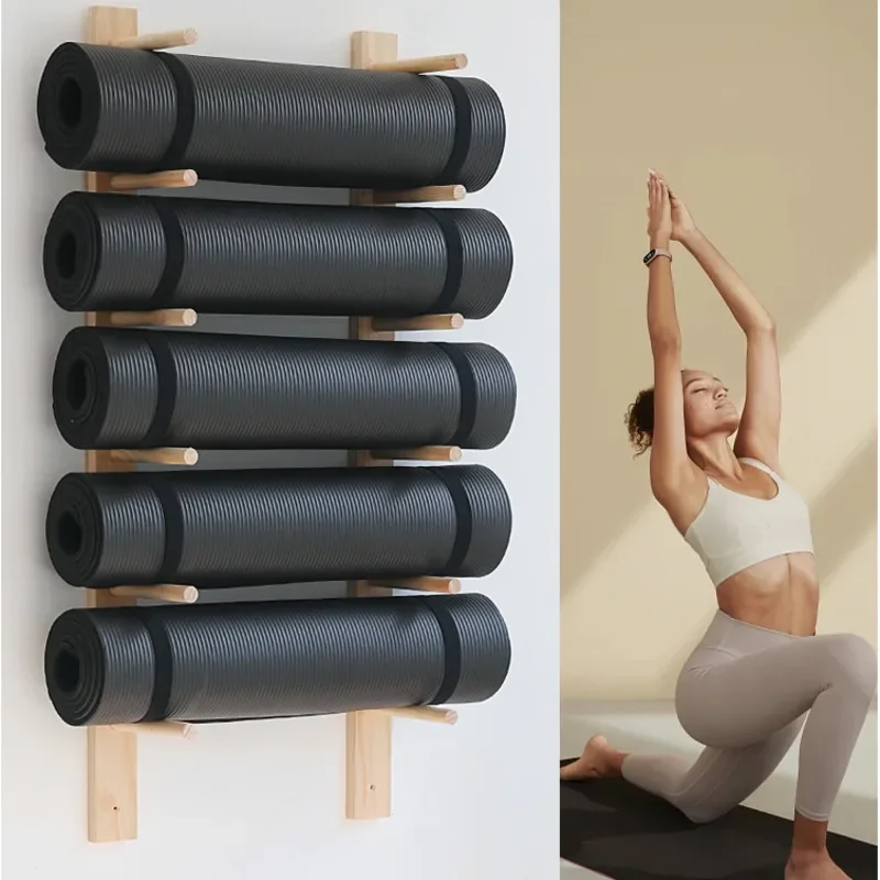 Solid Wood Yoga Mat Storage Or - đánh giá và giá Pilates Yoga Room